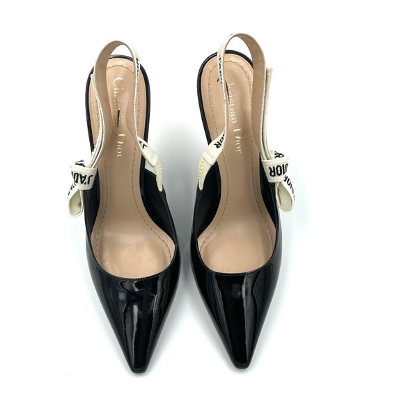 ❤️SOLD❤️Dior J’adior Slingback Pump - Black Patent Calfskin - Picture 2 of 16